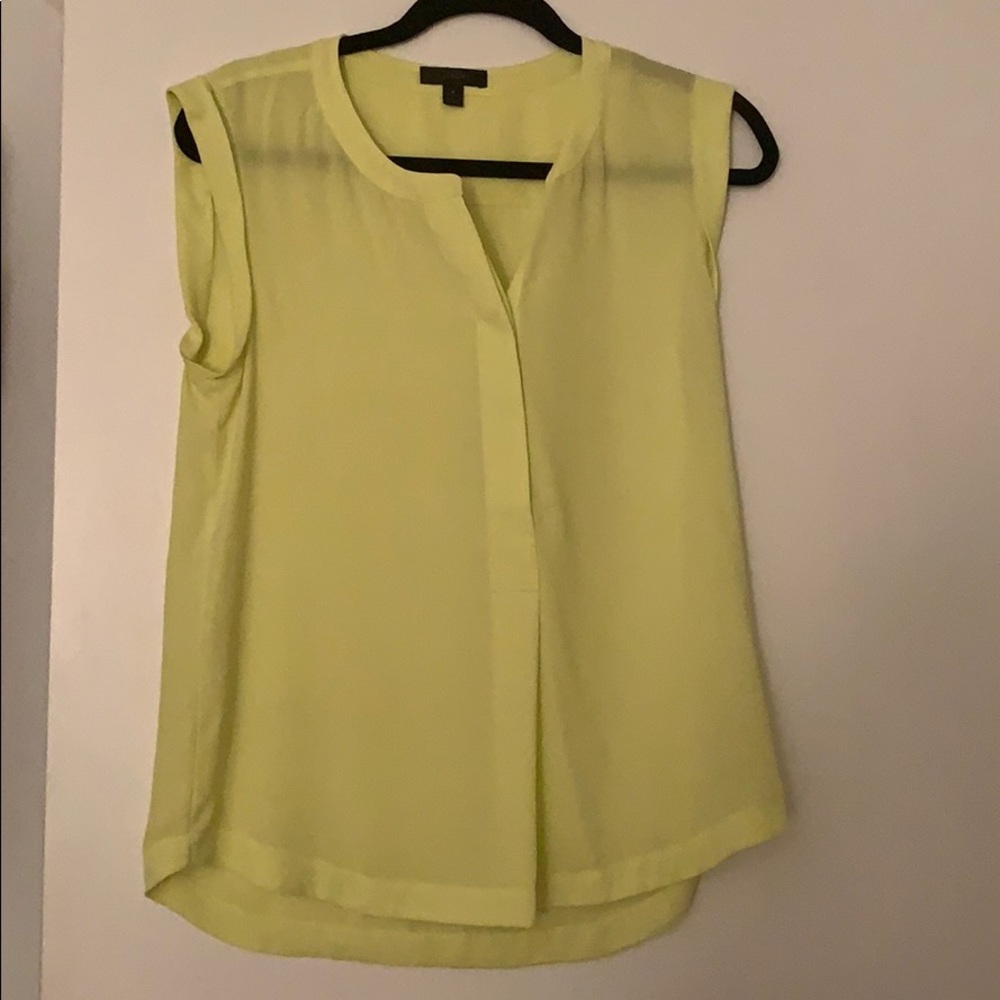 J Crew Neon Yellow Blouse